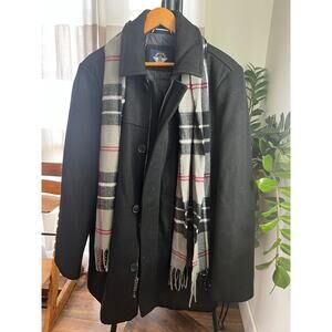 Dockers Winter Coat Wool blend with built in scarf